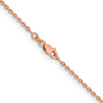 Gold (14K) Diamond-cut Forzantine Cable Chain - 14k Rose Gold / 16 in / 1.8 mm