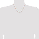 Gold (14K) Diamond-cut Forzantine Cable Chain - 14k Rose Gold / 18 in / 1.8 mm
