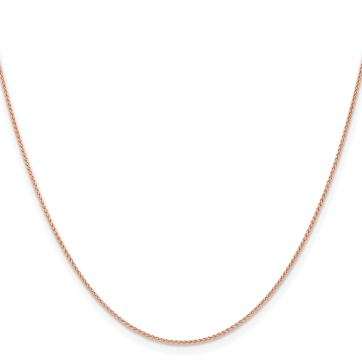 Gold (10K & 14K) Spiga Chain - 14k Rose Gold / 16 in / 1.05 mm, Lobster