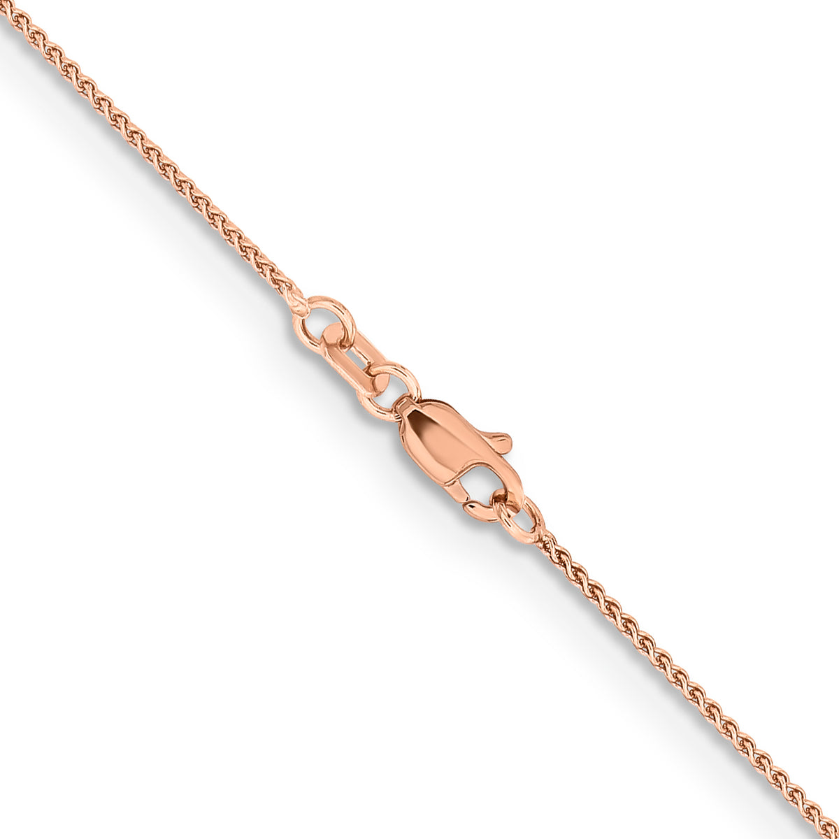 Gold (10K & 14K) Spiga Chain - 14k Rose Gold / 16 in / 1.05 mm, Lobster