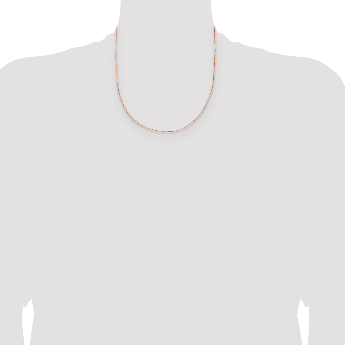 Gold (10K & 14K) Spiga Chain - 14k Rose Gold / 20 in / 1.05 mm, Lobster