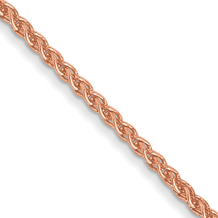 Gold (10K & 14K) Spiga Chain - 14k Rose Gold / 16 in / 1.05 mm, Lobster