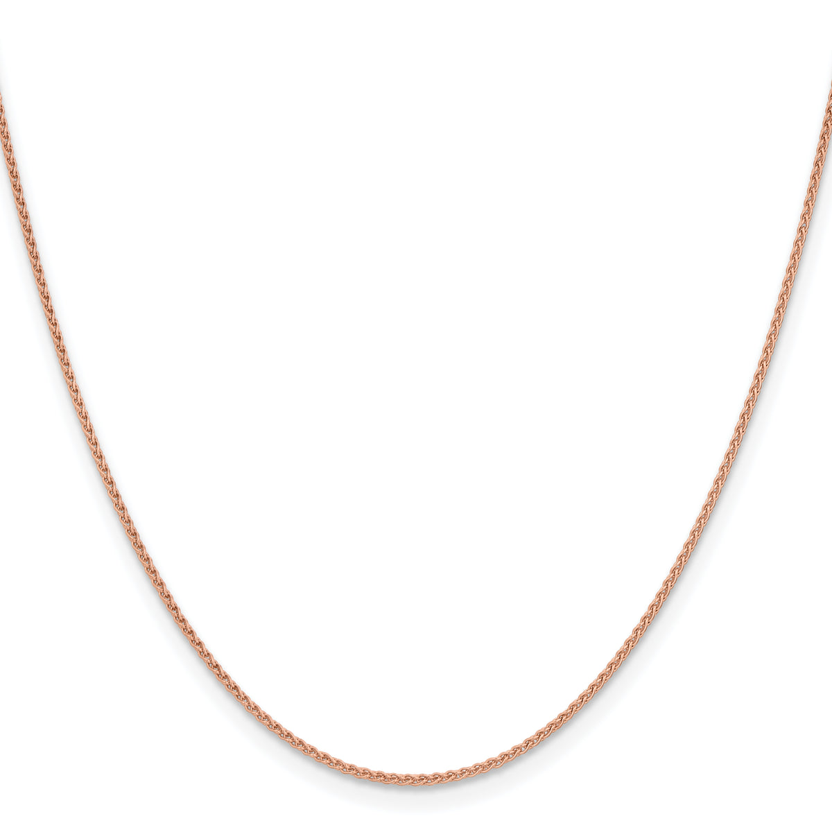 Gold (10K & 14K) Spiga Chain - 14k Rose Gold / 16 in / 1.25 mm