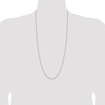 Gold (10K & 14K) Spiga Chain - 14k Rose Gold / 30 in / 1.25 mm