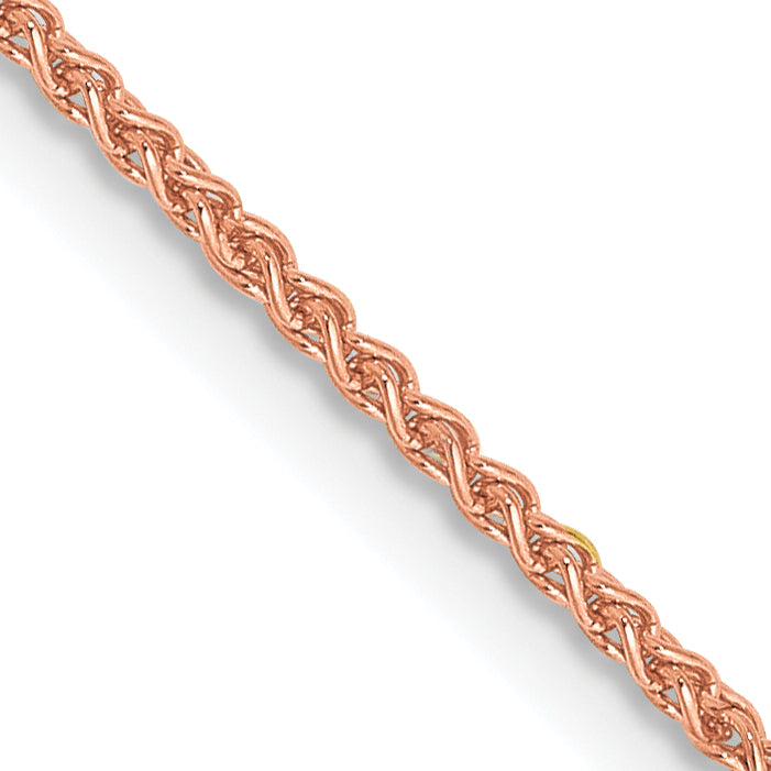 Gold (10K & 14K) Spiga Chain - 14k Rose Gold / 16 in / 1.25 mm