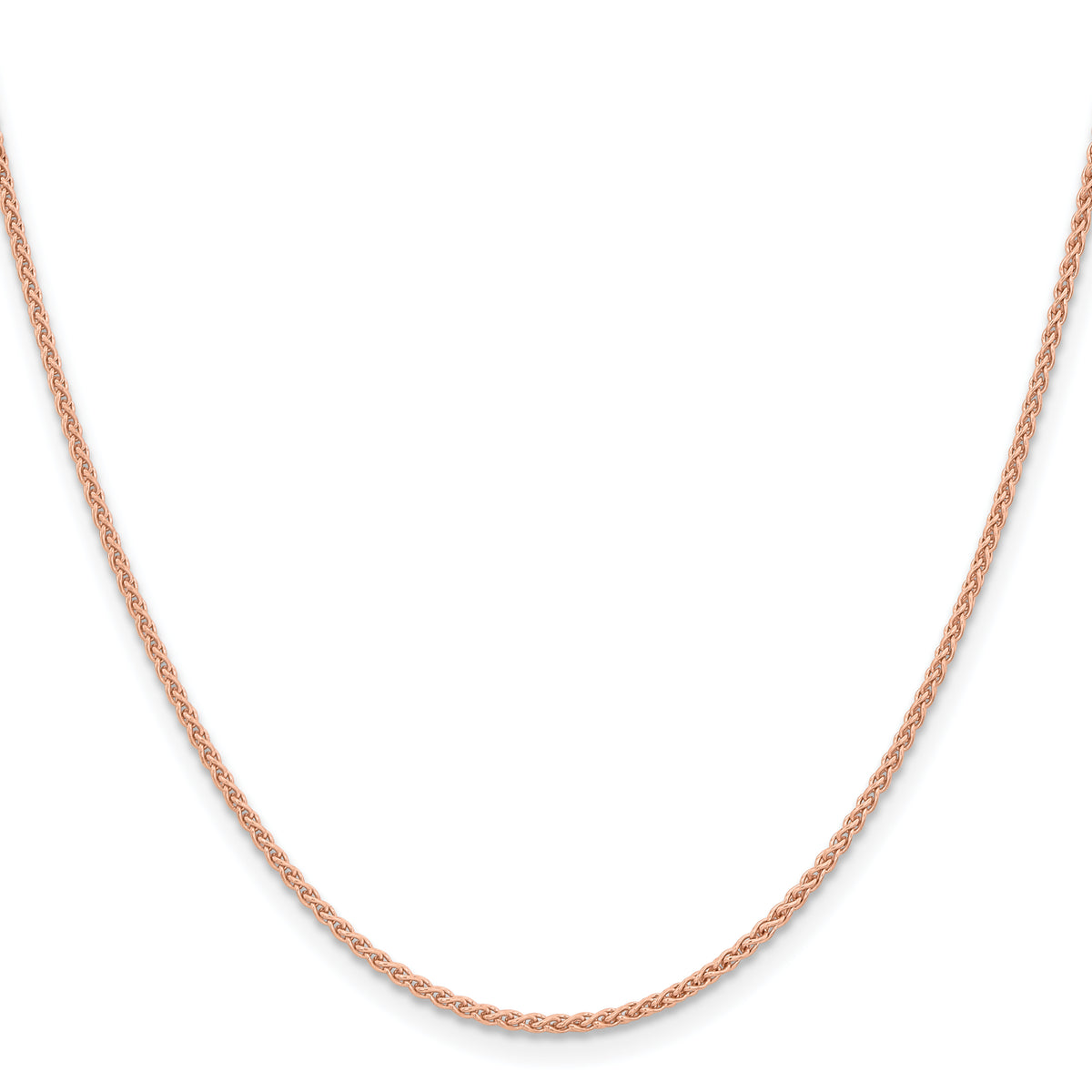 Gold (10K & 14K) Spiga Chain - 14k Rose Gold / 16 in / 1.7 mm