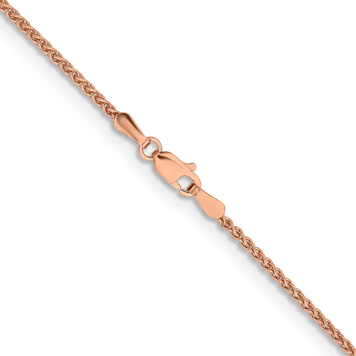 Gold (10K & 14K) Spiga Chain - 14k Rose Gold / 16 in / 1.7 mm
