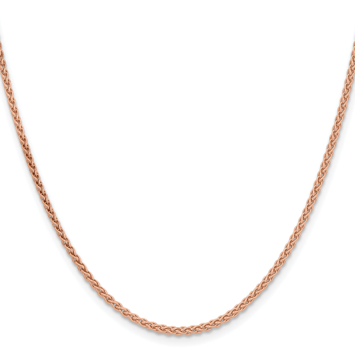 Gold (10K & 14K) Spiga Chain - 14k Rose Gold / 16 in / 2.1 mm