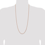 Gold (10K & 14K) Spiga Chain - 14k Rose Gold / 30 in / 2.1 mm