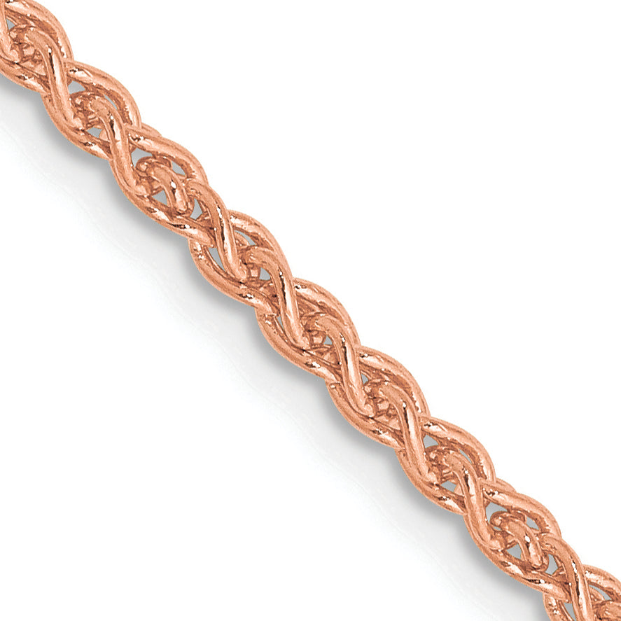 Gold (10K & 14K) Spiga Chain - 14k Rose Gold / 16 in / 2.1 mm