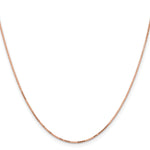 Gold (10K & 14K) Box Chain - 14k Rose Gold / 16 in / 0.95 mm