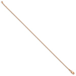 Gold (10K & 14K) Box Chain Bracelet - 14k Rose Gold / 8 in / 0.95 mm