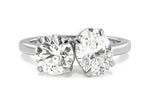 Rachel oval lab diamond engagement ring in platinum