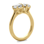 Priscilla pear lab diamond engagement ring in 18k yellow gold - view 2