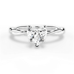 Adrienne Heart Cut Lab Grown Diamond 14Kt White Gold Engagement Ring