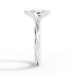 Adrienne Marquise Cut Lab Grown Diamond 14Kt White Gold Engagement Ring - View 3