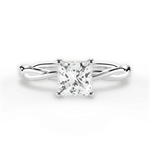 Adrienne Princess Cut Lab Grown Diamond 18Kt White Gold Engagement Ring