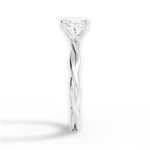 Adrienne Princess Cut Lab Grown Diamond 18Kt White Gold Engagement Ring - View 3