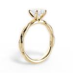 Adrienne Princess Cut Lab Grown Diamond 18Kt Yellow Gold Engagement Ring - View 2