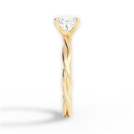 Adrienne Princess Cut Lab Grown Diamond 18Kt Yellow Gold Engagement Ring - View 3