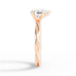 Adrienne Pear Cut Lab Grown Diamond 18Kt Rose Gold Engagement Ring - View 4