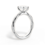 Adrienne Radiant Cut Lab Grown Diamond 18Kt White Gold Engagement Ring - View 2
