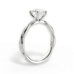 Adrienne Round Cut Lab Grown Diamond 14Kt White Gold Engagement Ring - View 2