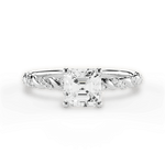 Cindy Asscher Cut Lab Grown Diamond 14Kt White Gold Engagement Ring