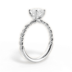Cindy Asscher Cut Lab Grown Diamond 14Kt White Gold Engagement Ring - View 2