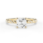 Cindy Asscher Cut Lab Grown Diamond 18Kt Yellow Gold Engagement Ring