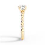 Cindy Asscher Cut Lab Grown Diamond 18Kt Yellow Gold Engagement Ring - View 2