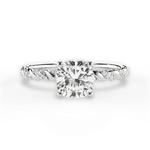 Cindy Cushion Cut Lab Grown Diamond 14Kt White Gold Engagement Ring