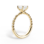Cindy Emerald Cut Lab Grown Diamond 18Kt Yellow Gold Engagement Ring - View 3