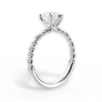 Cindy Heart Cut Lab Grown Diamond Platinum Engagement Ring - View 3
