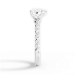 Cindy Heart Cut Lab Grown Diamond 18Kt White Gold Engagement Ring - View 2