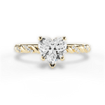Cindy Heart Cut Lab Grown Diamond 18Kt Yellow Gold Engagement Ring