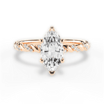 Cindy Marquise Cut Lab Grown Diamond 18Kt Rose Gold Engagement Ring