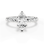 Cindy Marquise Cut Lab Grown Diamond 14Kt White Gold Engagement Ring