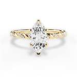 Cindy Marquise Cut Lab Grown Diamond 18Kt Yellow Gold Engagement Ring