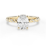 Cindy Oval Cut Lab Grown Diamond 18Kt Yellow Gold Engagement Ring