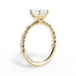 Cindy Oval Cut Lab Grown Diamond 18Kt Yellow Gold Engagement Ring - View 4