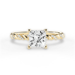Cindy Princess Cut Lab Grown Diamond 18Kt Yellow Gold Engagement Ring