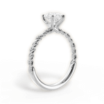 Cindy Pear Cut Lab Grown Diamond 14Kt White Gold Engagement Ring - View 4