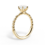 Cindy Pear Cut Lab Grown Diamond 18Kt Yellow Gold Engagement Ring - View 2