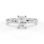 Cindy Radiant Cut Lab Grown Diamond 18Kt White Gold Engagement Ring