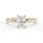 Cindy Radiant Cut Lab Grown Diamond 18Kt Yellow Gold Engagement Ring