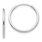 Madi K® 14k Gold Endless Hoop 3-Pair Earring Set, view 6 - 14k White Gold