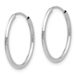 Madi K® 14k Gold Endless Hoop 3-Pair Earring Set, view 7 - 14k White Gold