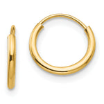 Madi K® 14k Gold Endless Hoop 3-Pair Earring Set, view 2 - 14k Yellow Gold