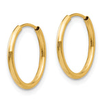 Madi K® 14k Gold Endless Hoop 3-Pair Earring Set, view 5 - 14k Yellow Gold